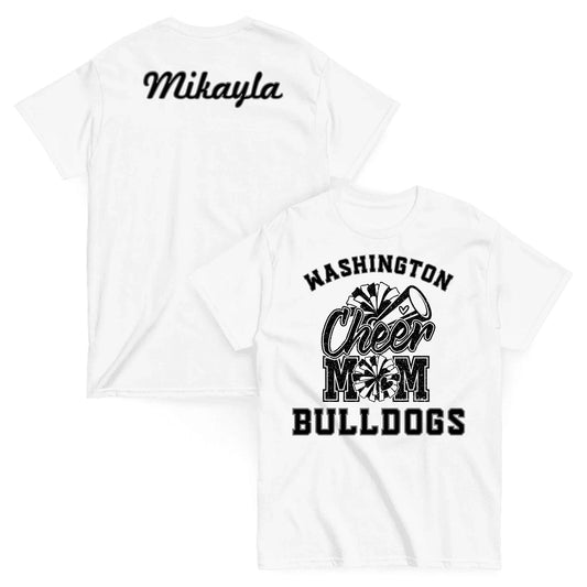 Custom Cheer Mom Shirt Custom Dance CheerMom Shirt / White / S Spirt Gear Collective Custom Cheer Mom Shirt