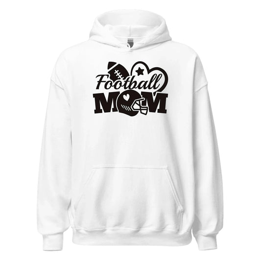 Custom Football Mom Hoodie Custom Football Mom Hoodie / Ash / S Spirit Gear Collective Custom Football Mom Hoodie