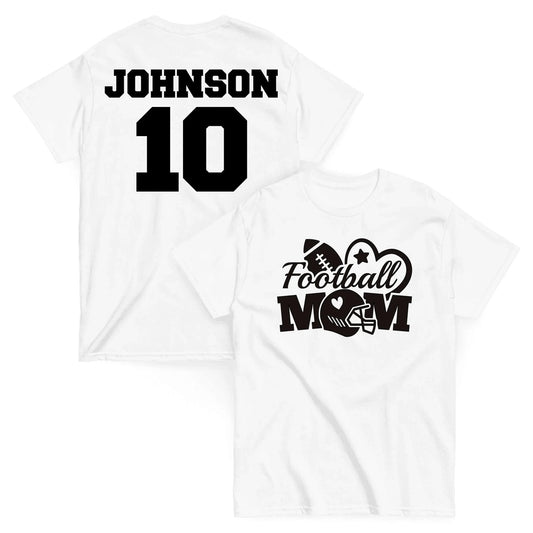 Custom Football Mom Shirt Custom Football Mom Shirt / Black / S Spirit Gear Collective Custom Football Mom Shirt