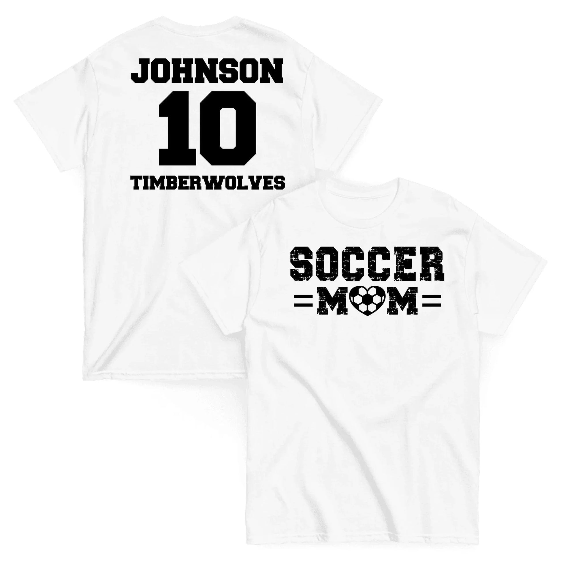 Custom Soccer Mom Shirt Custom Soccer Mom Shirt / White / S Spirt Gear Collective Custom Soccer Mom Shirt