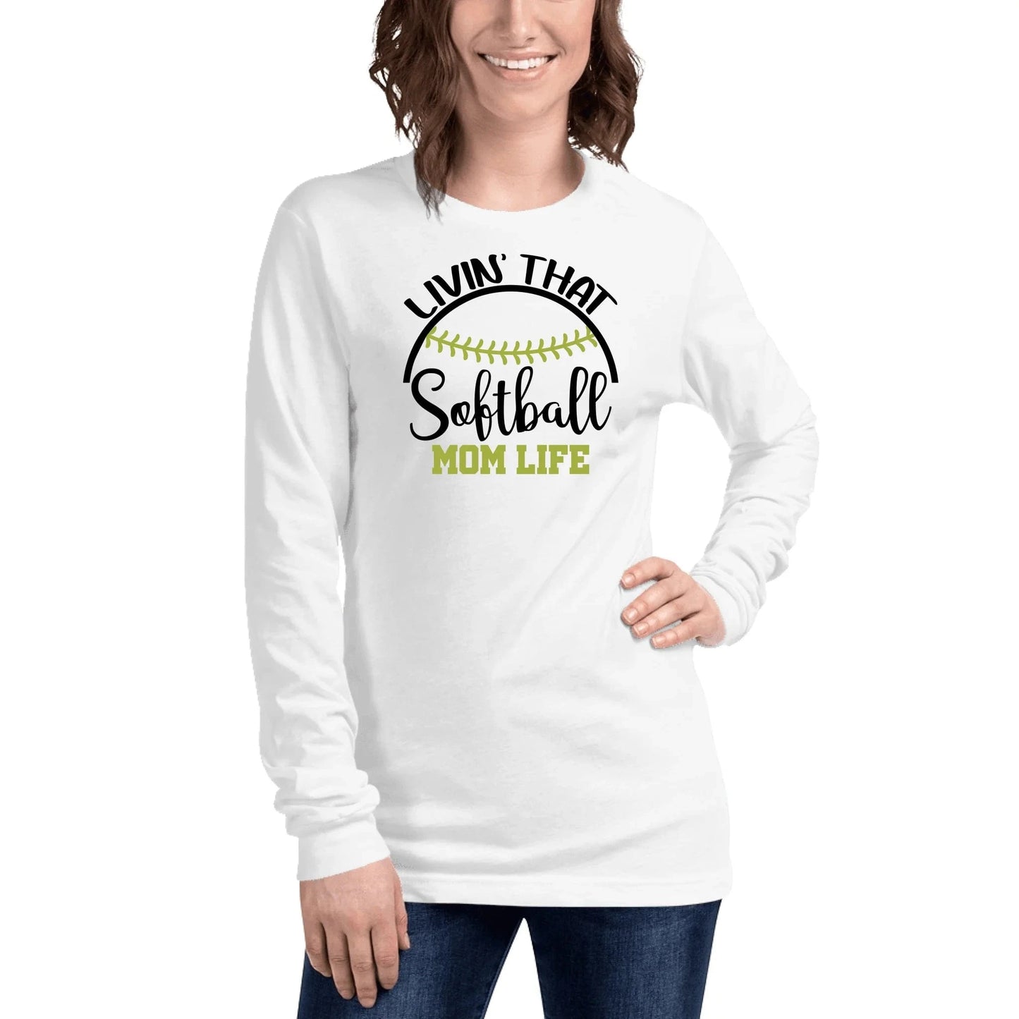Custom Softball Mom Long Sleeve Shirt Spirt Gear Collective Custom Softball Mom Long Sleeve Shirt