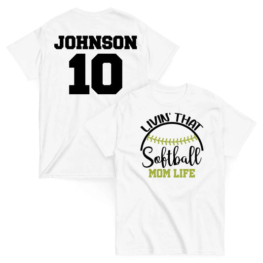 Custom Softball Mom Shirt Custom Softball Mom Shirt / Black / S Spirt Gear Collective Customer Softball Mom Shirt