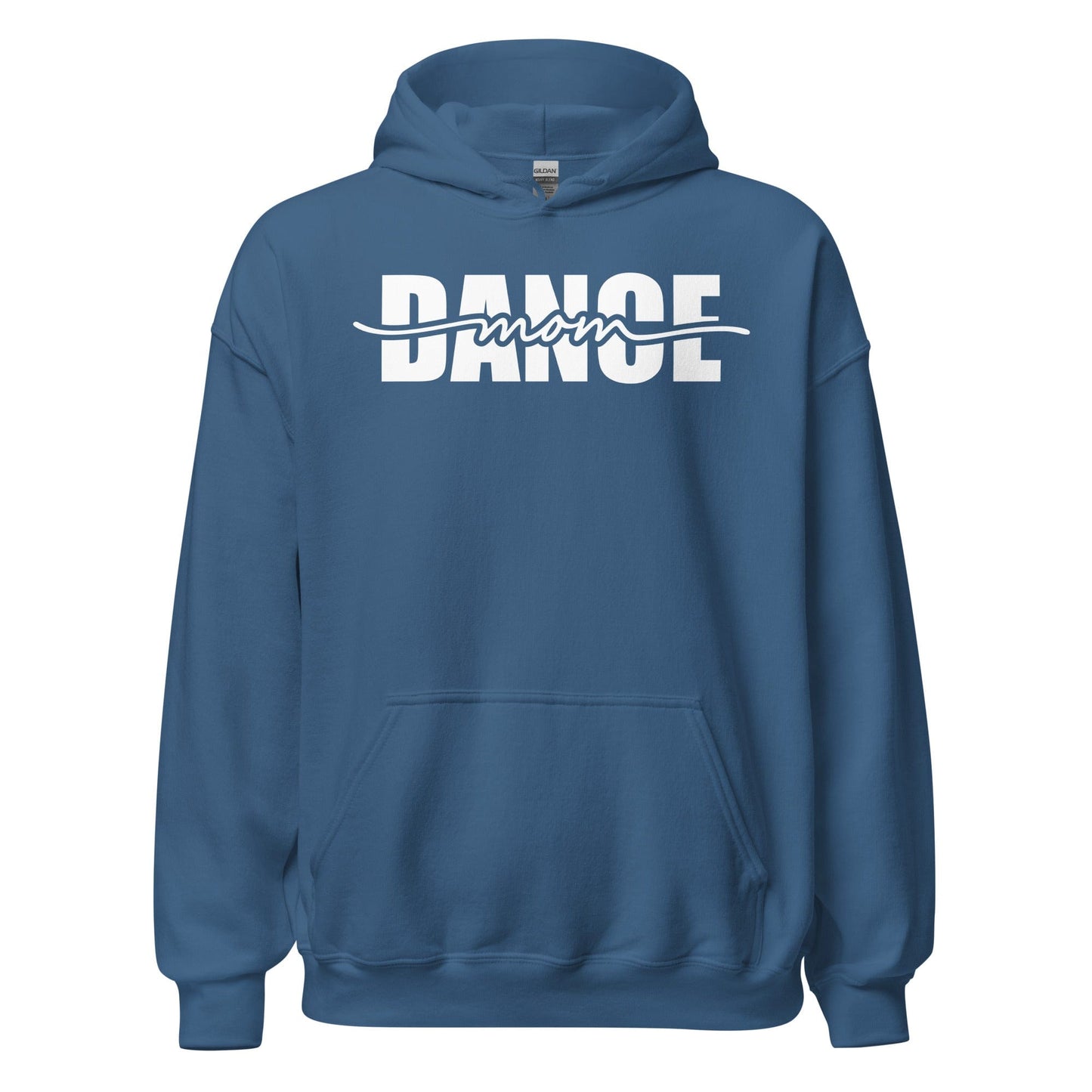 Dance Mom Graphic Hoodie – Strikethrough Style Tee Indigo Blue / S Spirit Gear Collective Hoodie