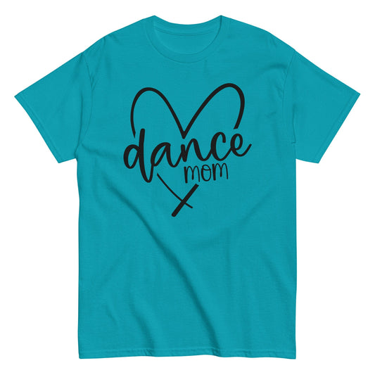 Dance Mom Heart Tee Tropical Blue / S Spirit Gear Collective T-Shirt