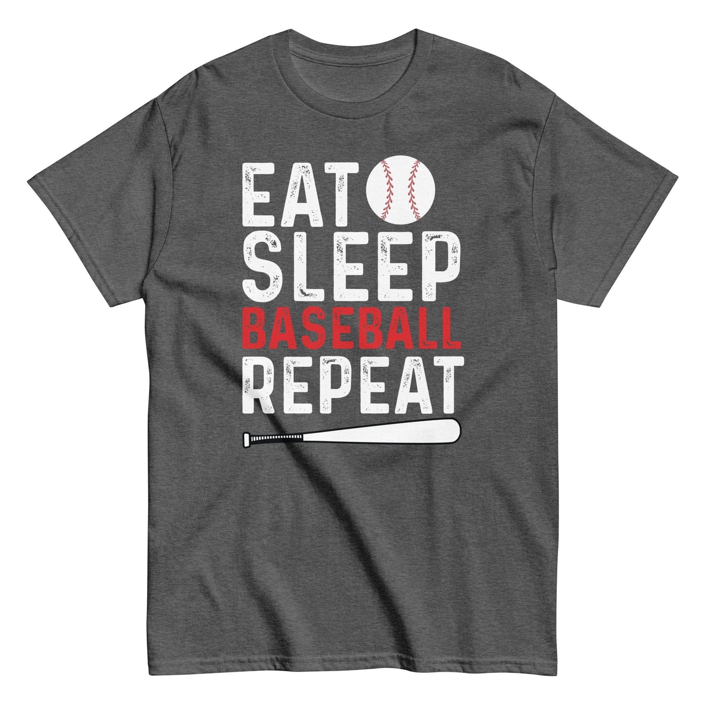 Eat Sleep Baseball Repeat Shirt Dark Heather / S Spirit Gear Collective T-Shirt