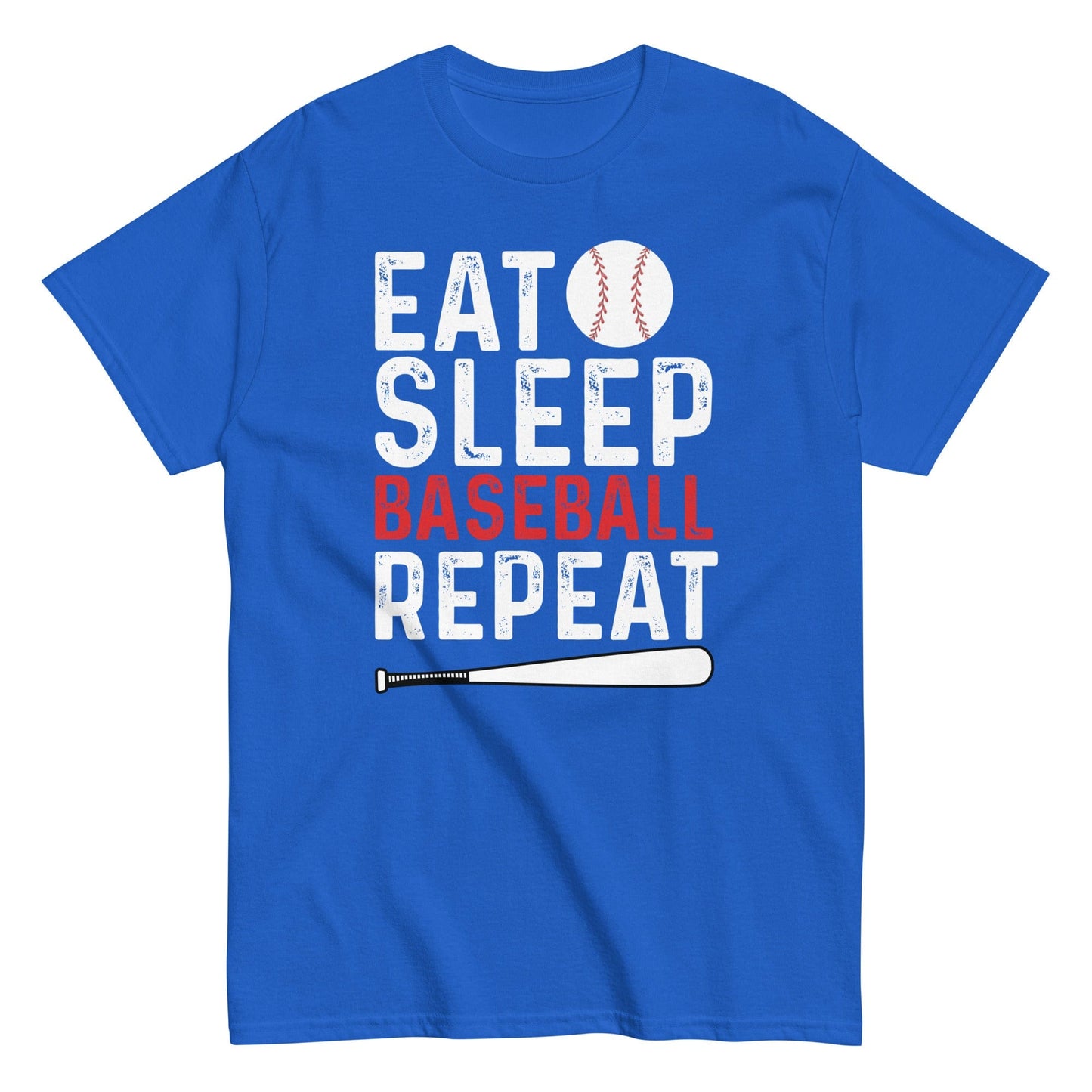 Eat Sleep Baseball Repeat Shirt Royal / S Spirit Gear Collective T-Shirt