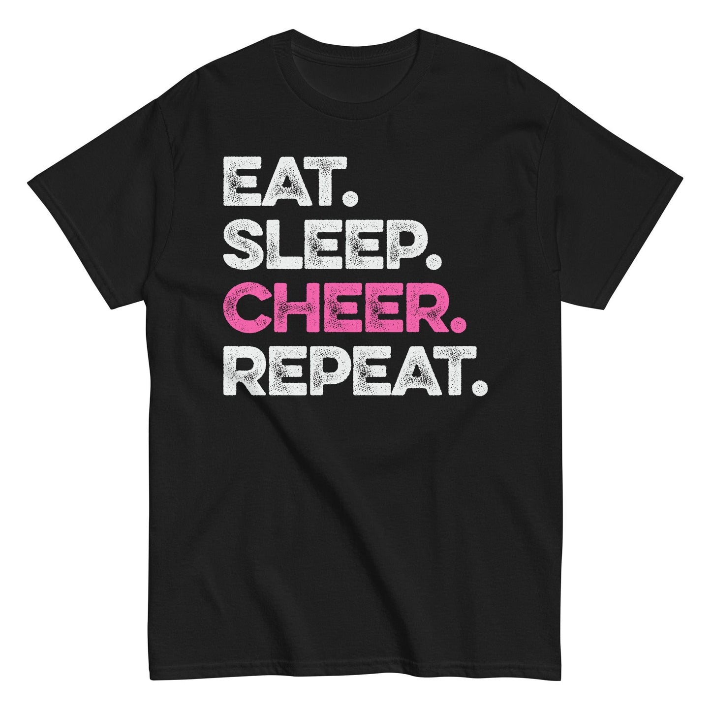 Eat Sleep Cheer Repeat Black / S Spirit Gear Collective T-Shirt