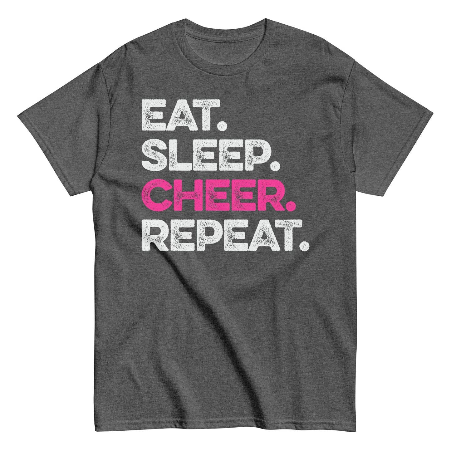 Eat Sleep Cheer Repeat Dark Heather / S Spirit Gear Collective T-Shirt