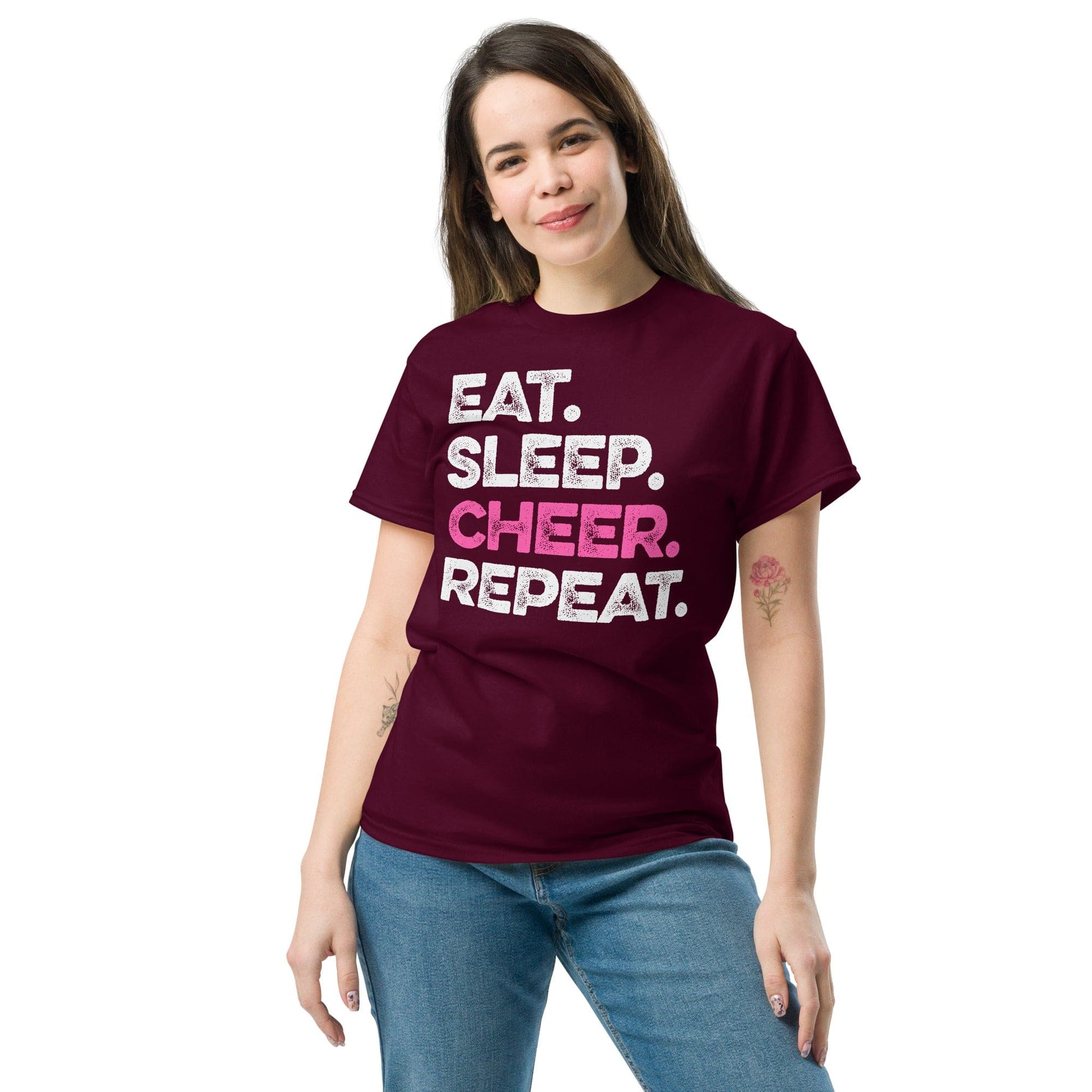 Eat Sleep Cheer Repeat Spirit Gear Collective T-Shirt