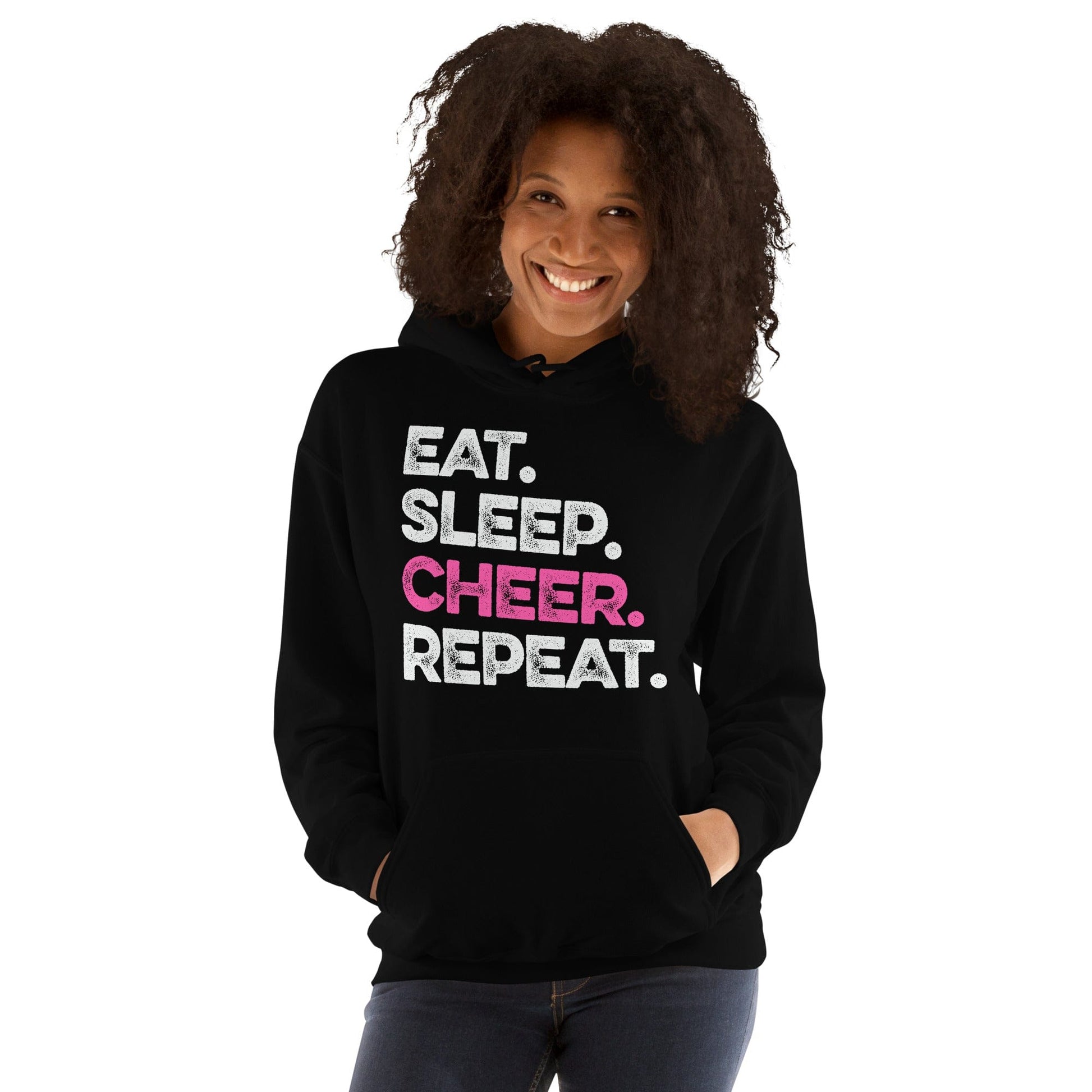 Eat Sleep Cheer Repeat Hoodie Spirit Gear Collective Hoodie