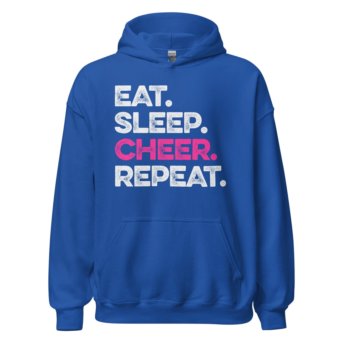 Eat Sleep Cheer Repeat Hoodie Royal / S Spirit Gear Collective Hoodie