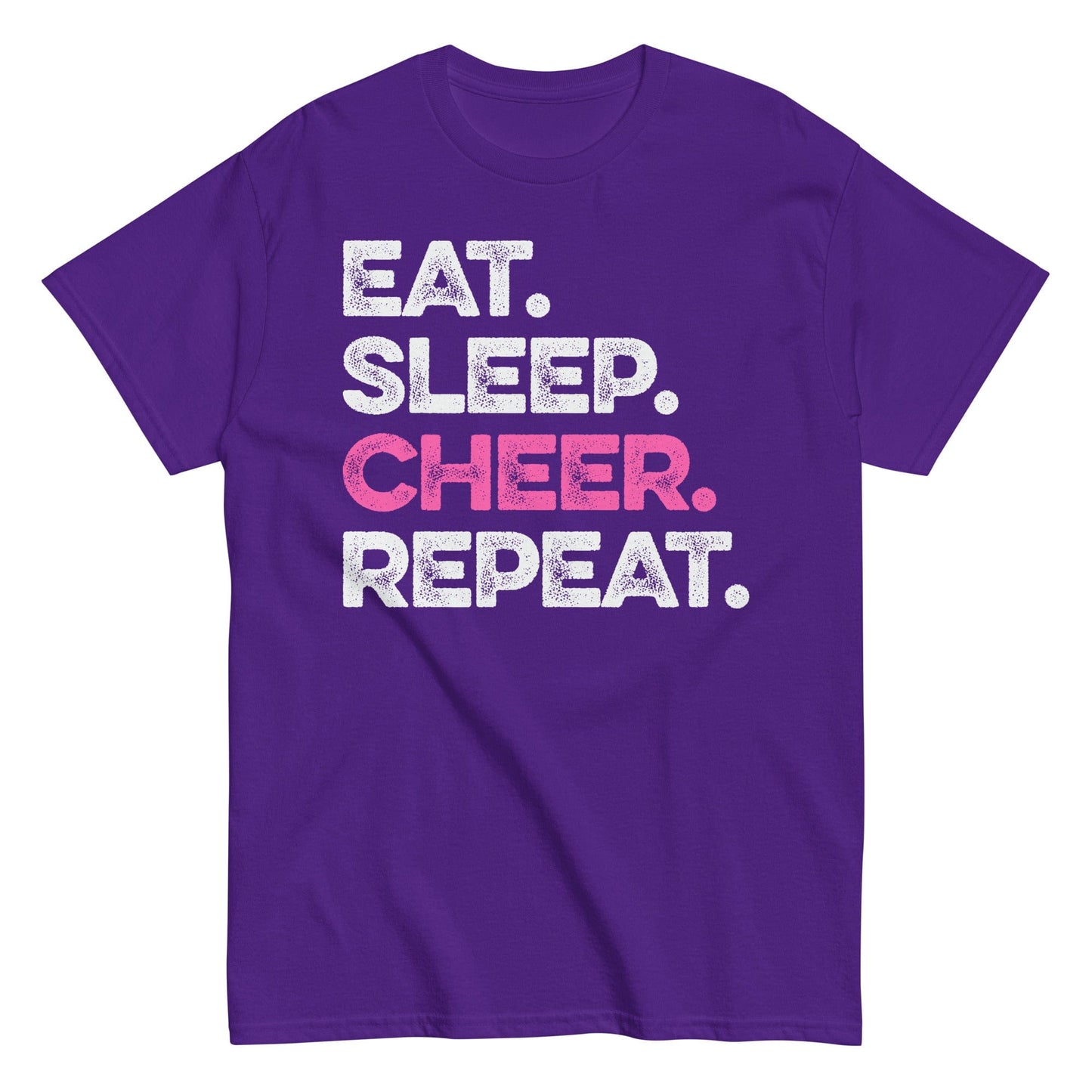 Eat Sleep Cheer Repeat Purple / S Spirit Gear Collective T-Shirt