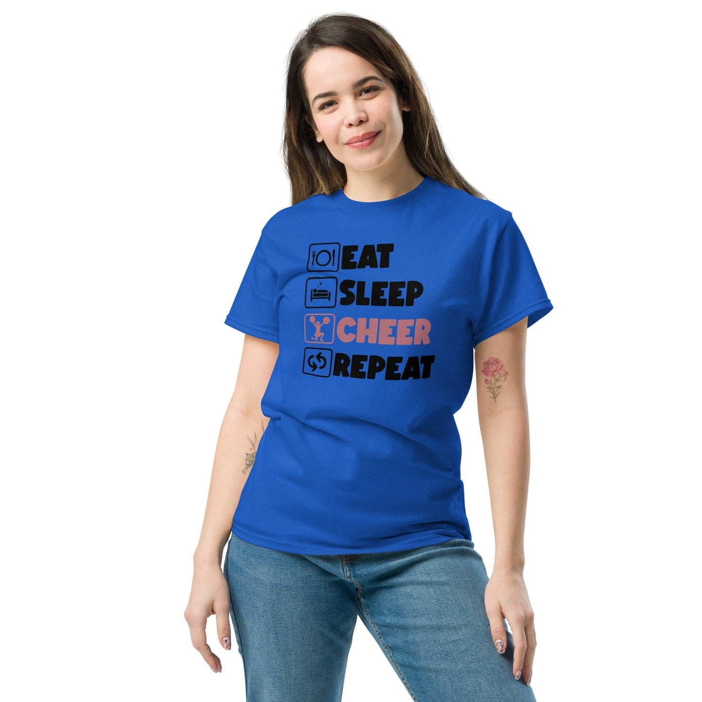 Eat Sleep Cheer Repeat Shirt Spirit Gear Collective T-Shirt