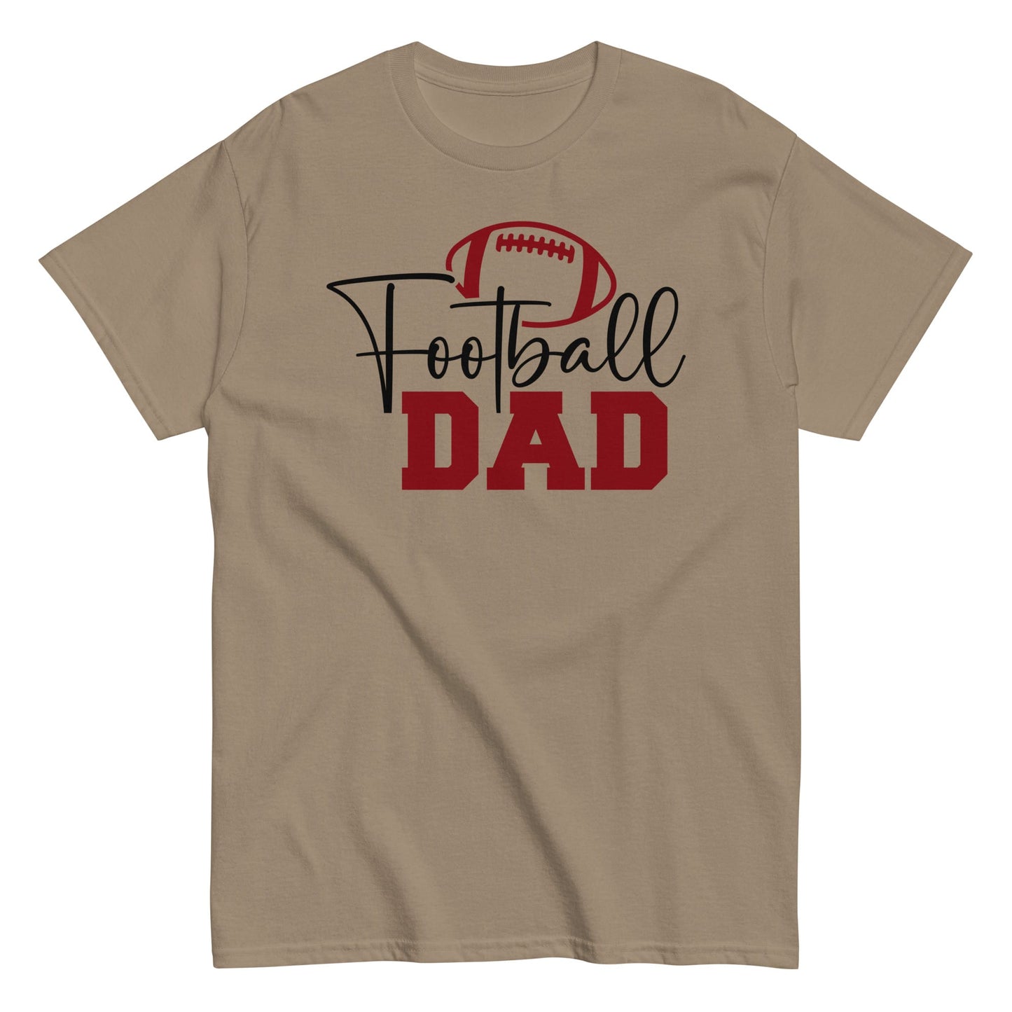 Football Dad Graphic Tee – Stylish Game Day Shirt for Proud Sports Dads Brown Savana / S Spirit Gear Collective T-Shirt