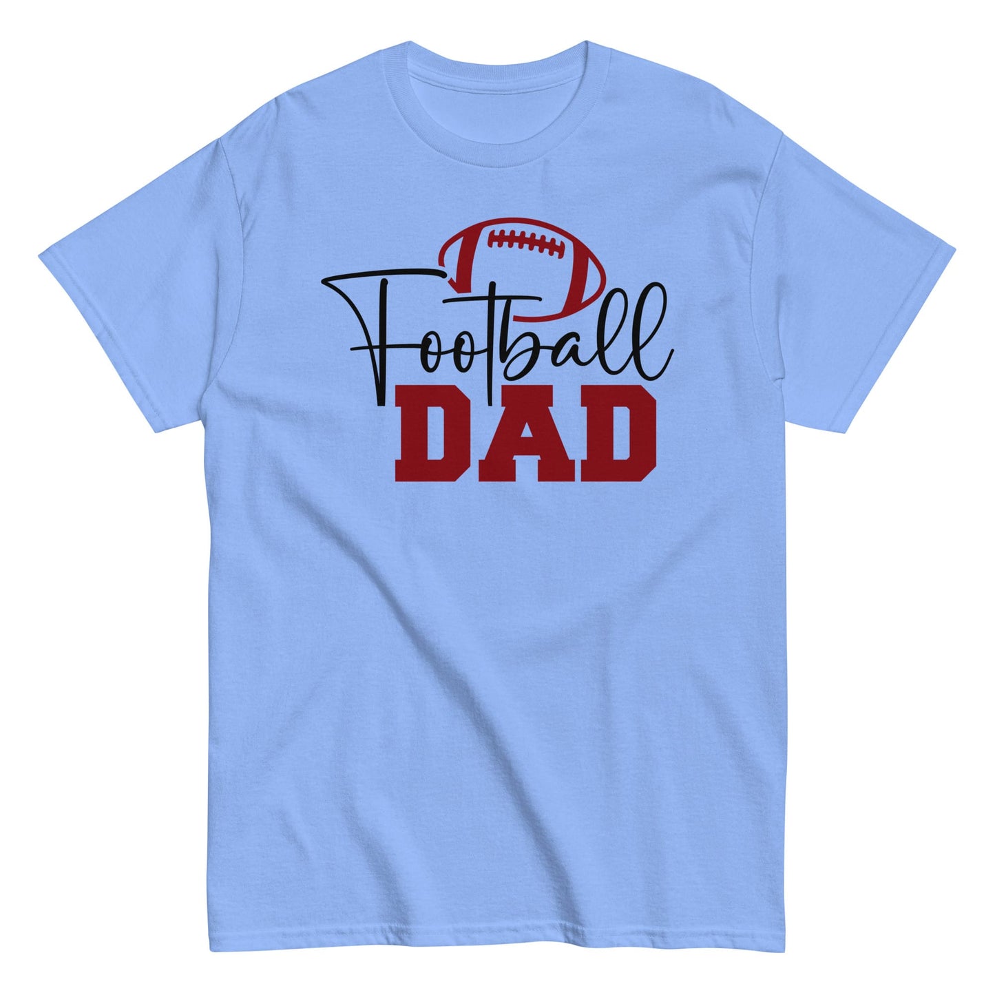 Football Dad Graphic Tee – Stylish Game Day Shirt for Proud Sports Dads Carolina Blue / S Spirit Gear Collective T-Shirt