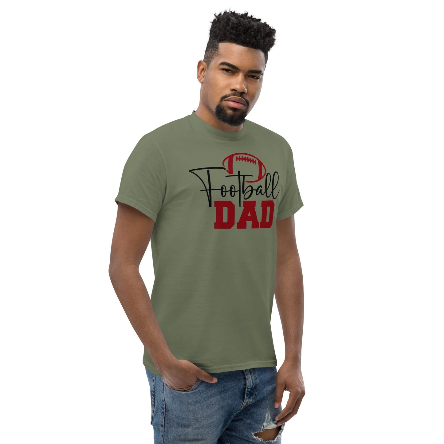 Football Dad Graphic Tee – Stylish Game Day Shirt for Proud Sports Dads Spirit Gear Collective T-Shirt