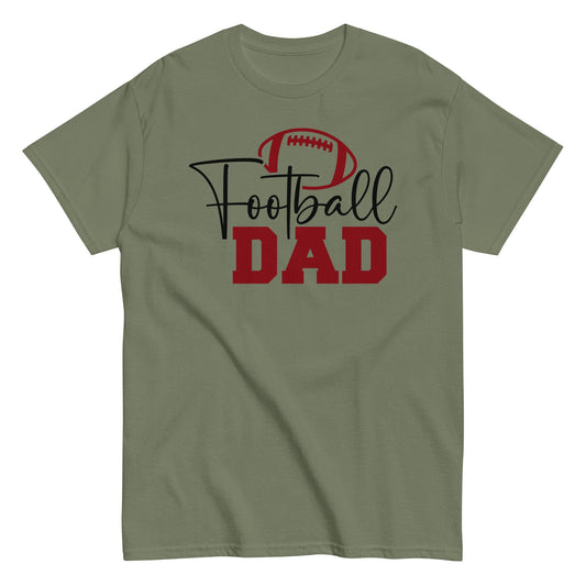 Football Dad Graphic Tee – Stylish Game Day Shirt for Proud Sports Dads Military Green / S Spirit Gear Collective T-Shirt