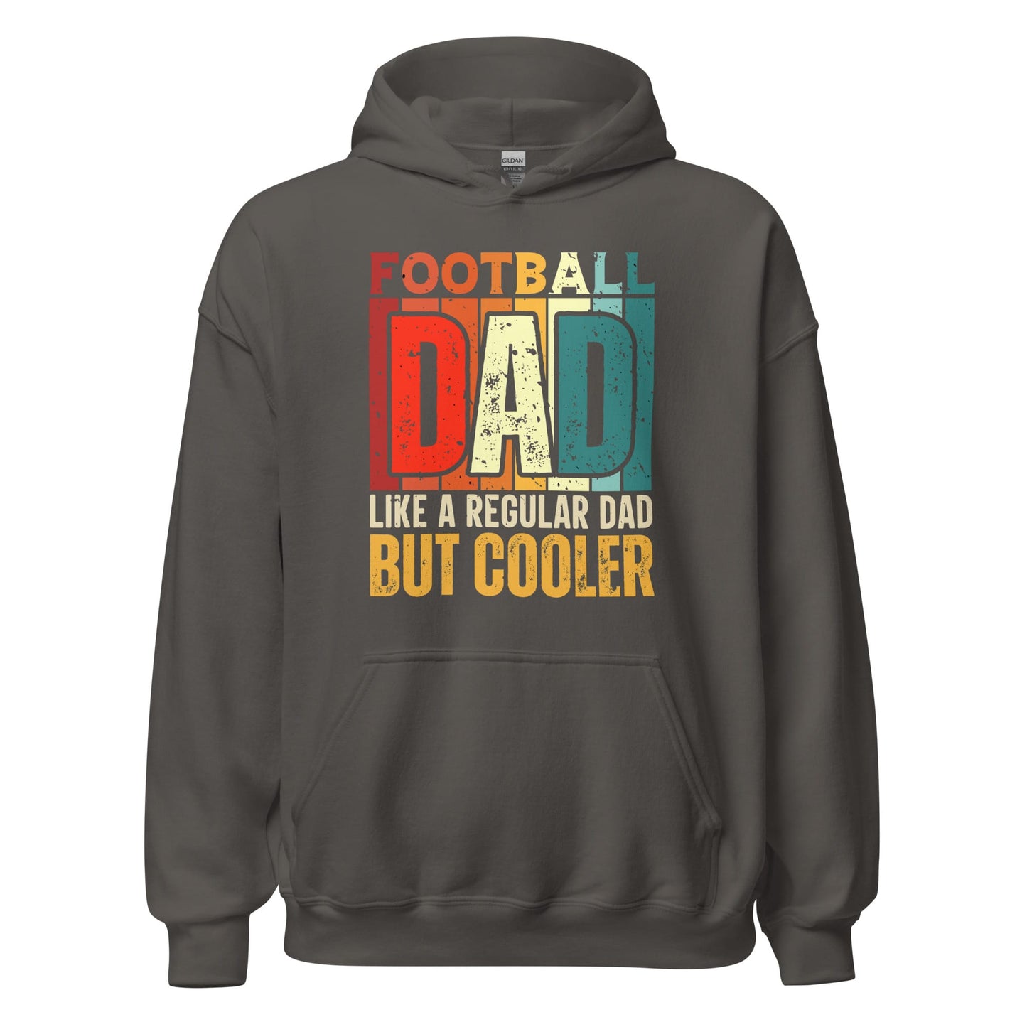Football Dad Hoodie – Like a Regular Dad But Cooler Charcoal / S Spirit Gear Collective Hoodie