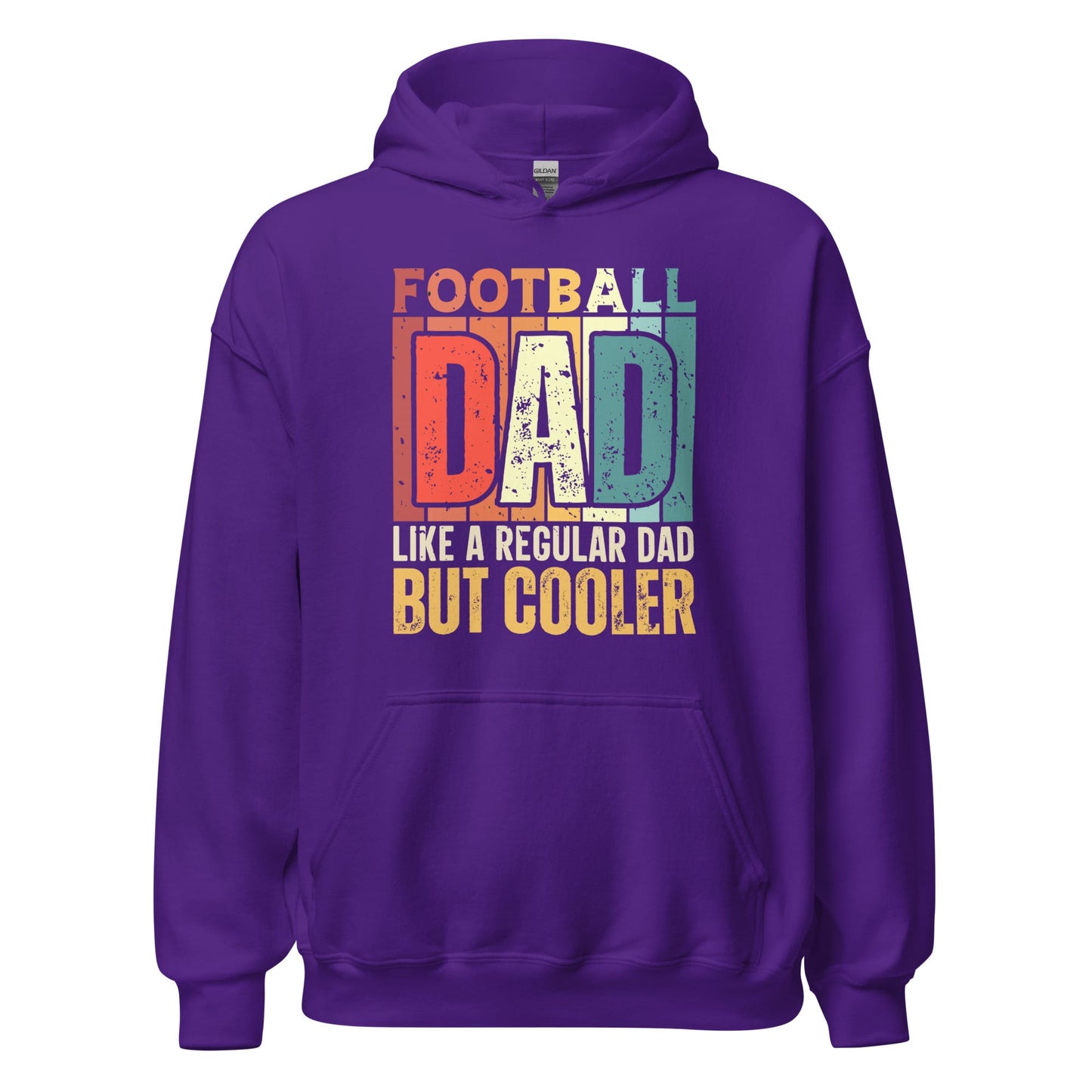 Football Dad Hoodie – Like a Regular Dad But Cooler Purple / S Spirit Gear Collective Hoodie