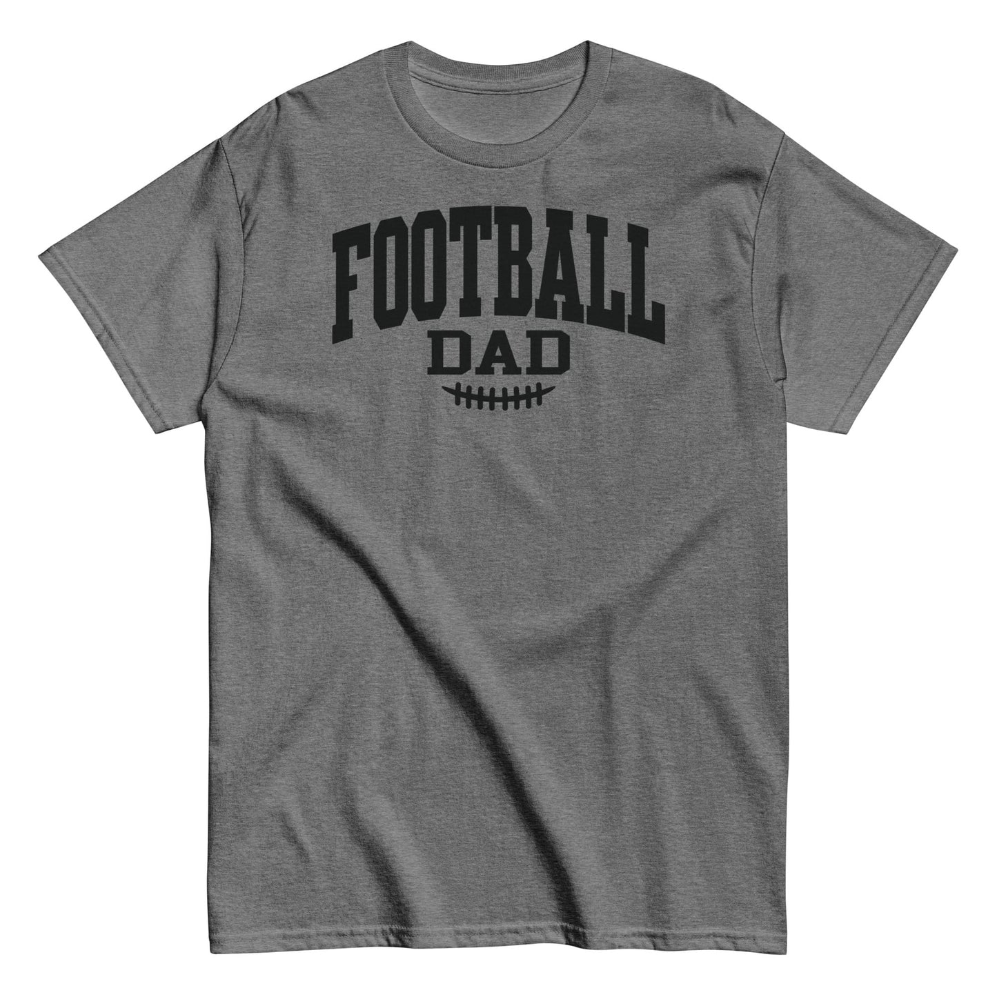Football Dad Shirt – Bold Game Day Tee for Proud Sports Dad Graphite Heather / S Spirit Gear Collective T-Shirt
