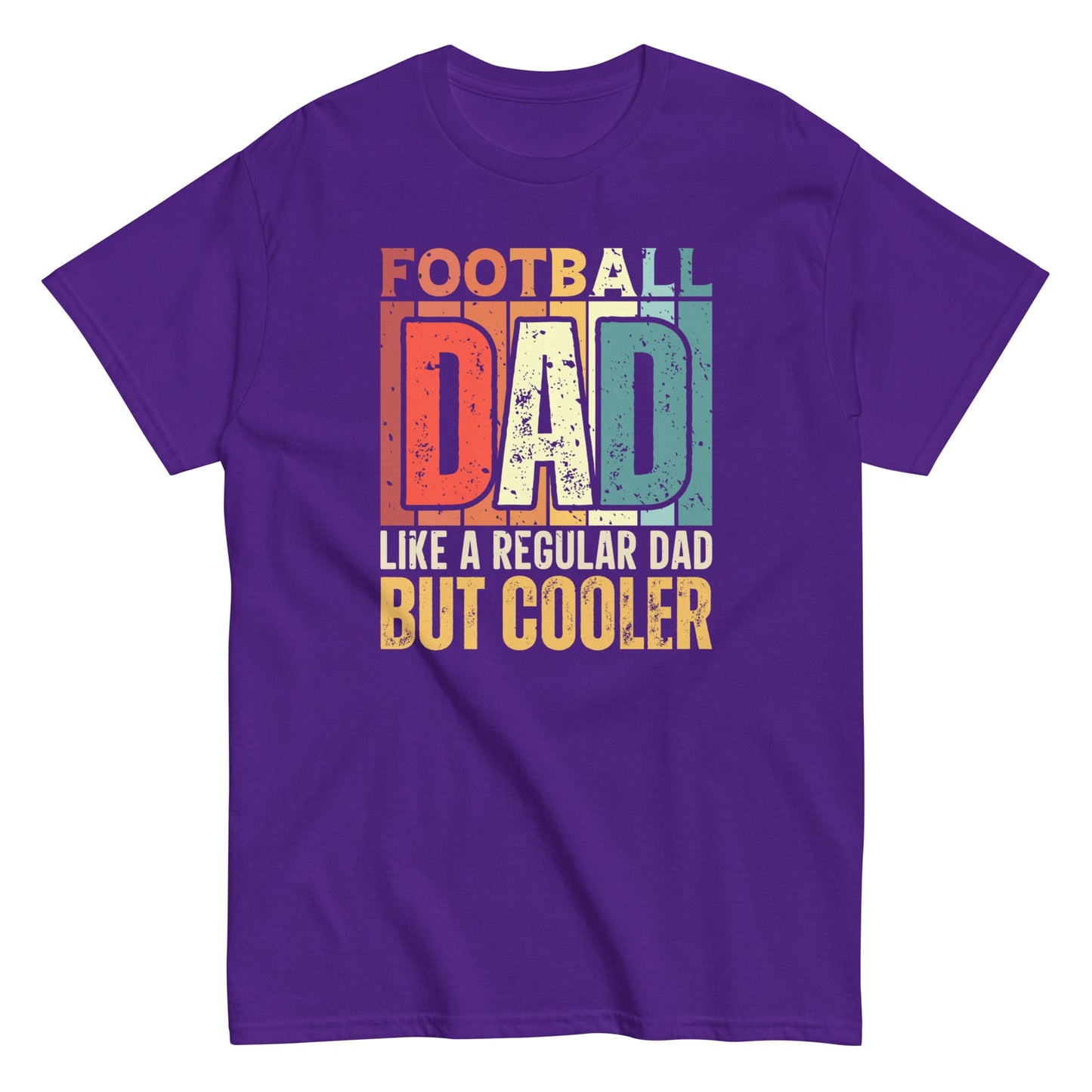 Football Dad Shirt – “But Cooler” Graphic Tee Purple / S Spirit Gear Collective T-Shirt