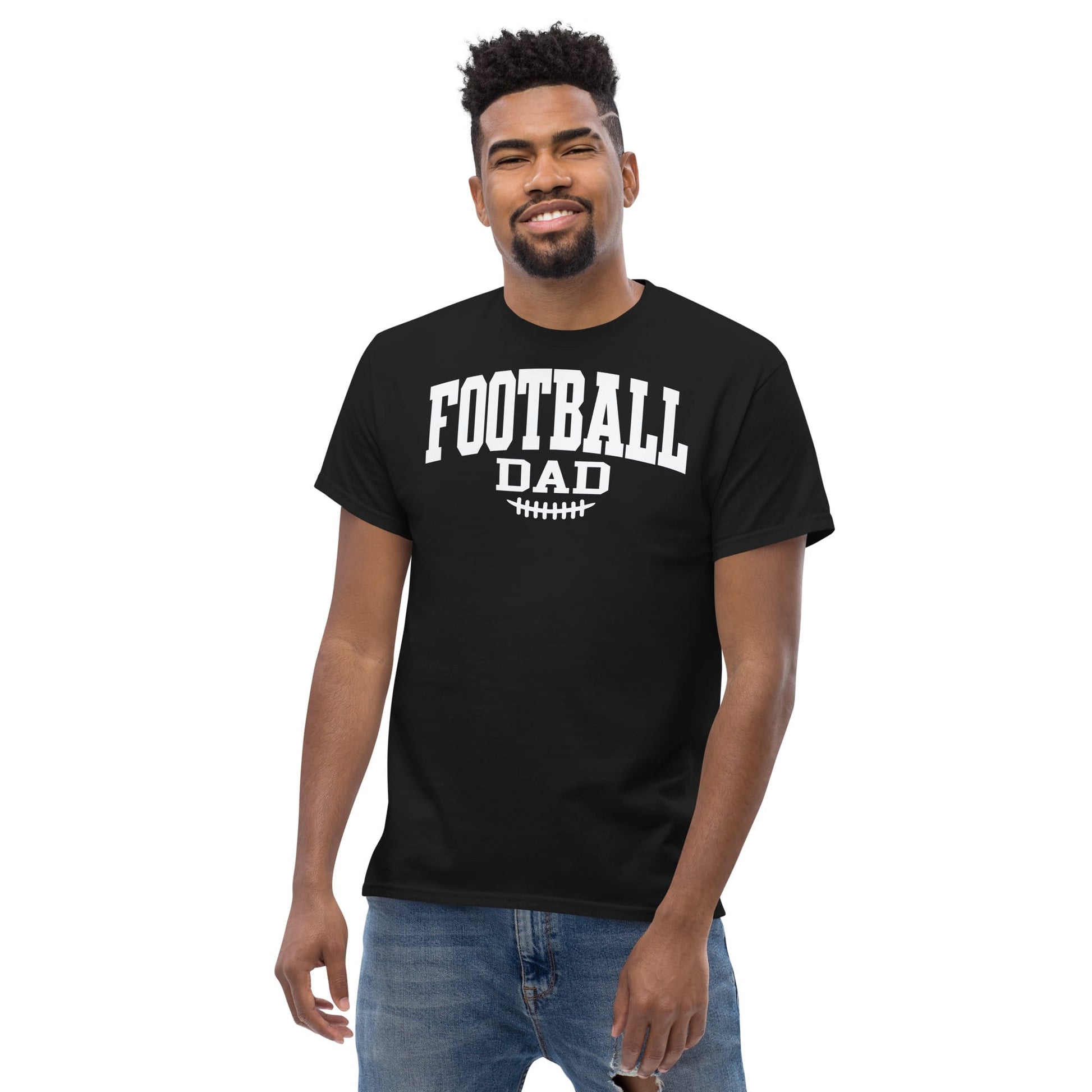 Football Dad Shirt – Classic Block Design T-Shirt for Game Day Spirit Gear Collective T-Shirt