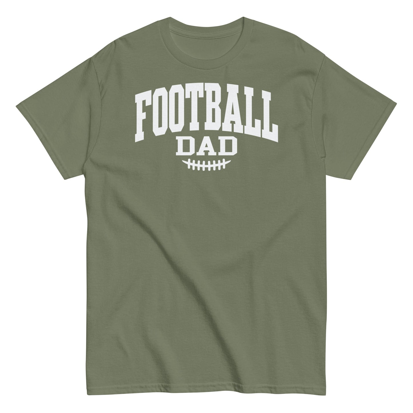 Football Dad Shirt – Classic Block Design T-Shirt for Game Day Military Green / S Spirit Gear Collective T-Shirt