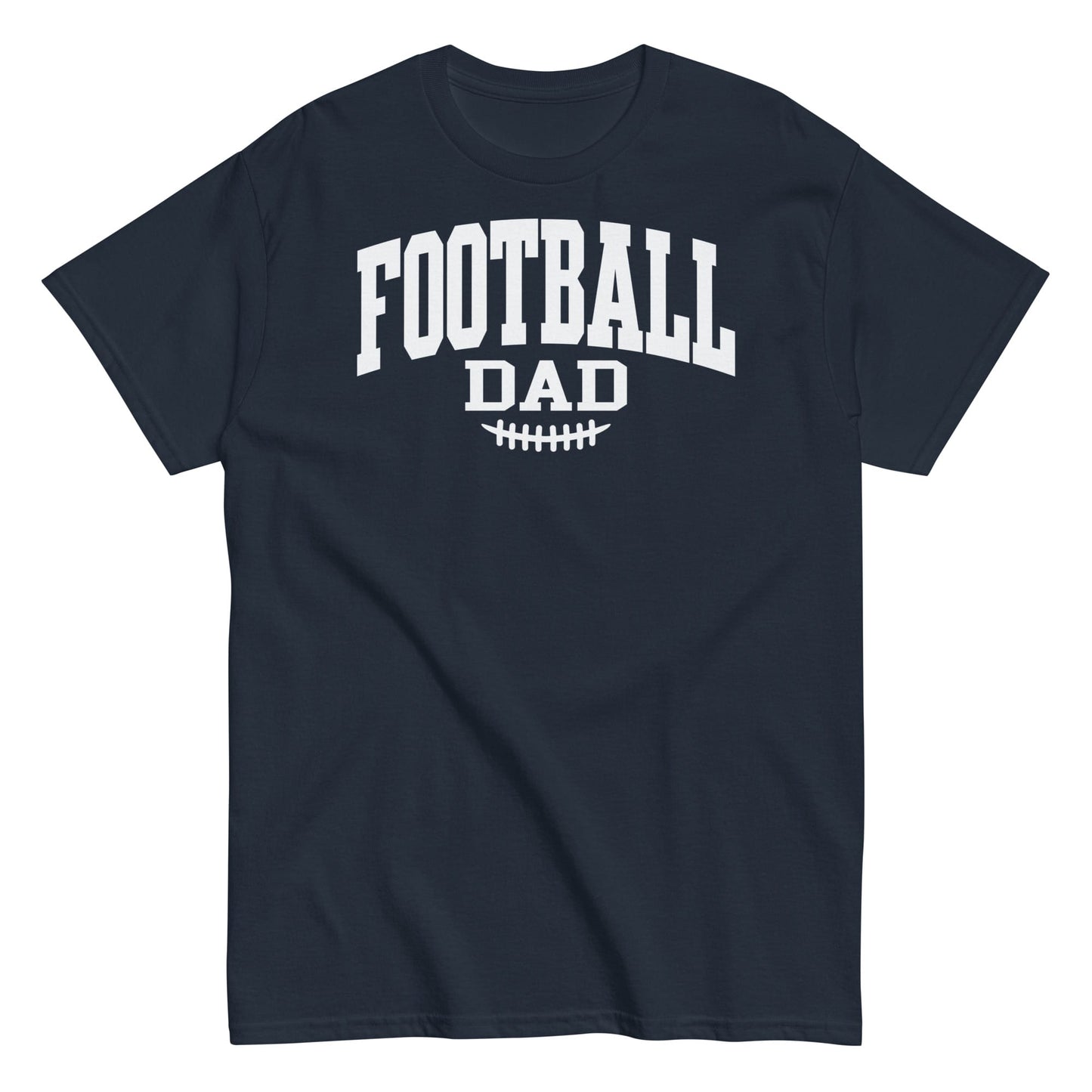 Football Dad Shirt – Classic Block Design T-Shirt for Game Day Navy / S Spirit Gear Collective T-Shirt
