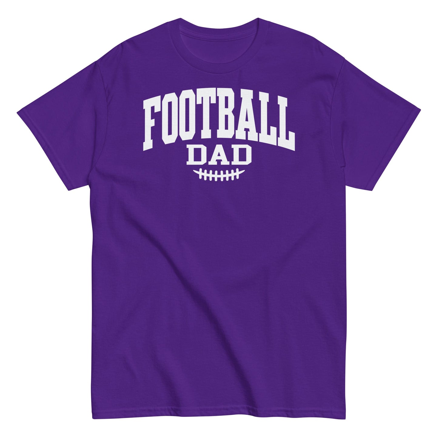 Football Dad Shirt – Classic Block Design T-Shirt for Game Day Purple / S Spirit Gear Collective T-Shirt