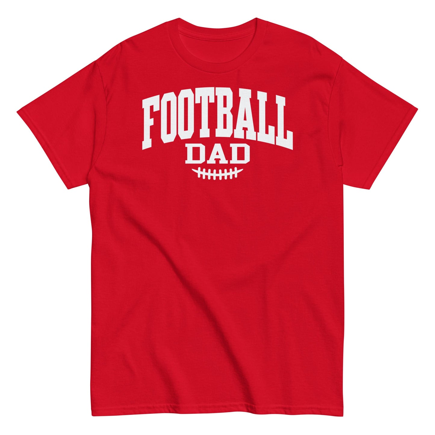 Football Dad Shirt – Classic Block Design T-Shirt for Game Day Red / S Spirit Gear Collective T-Shirt