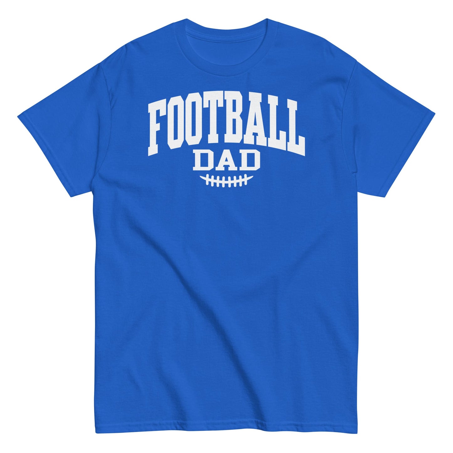 Football Dad Shirt – Classic Block Design T-Shirt for Game Day Royal / S Spirit Gear Collective T-Shirt