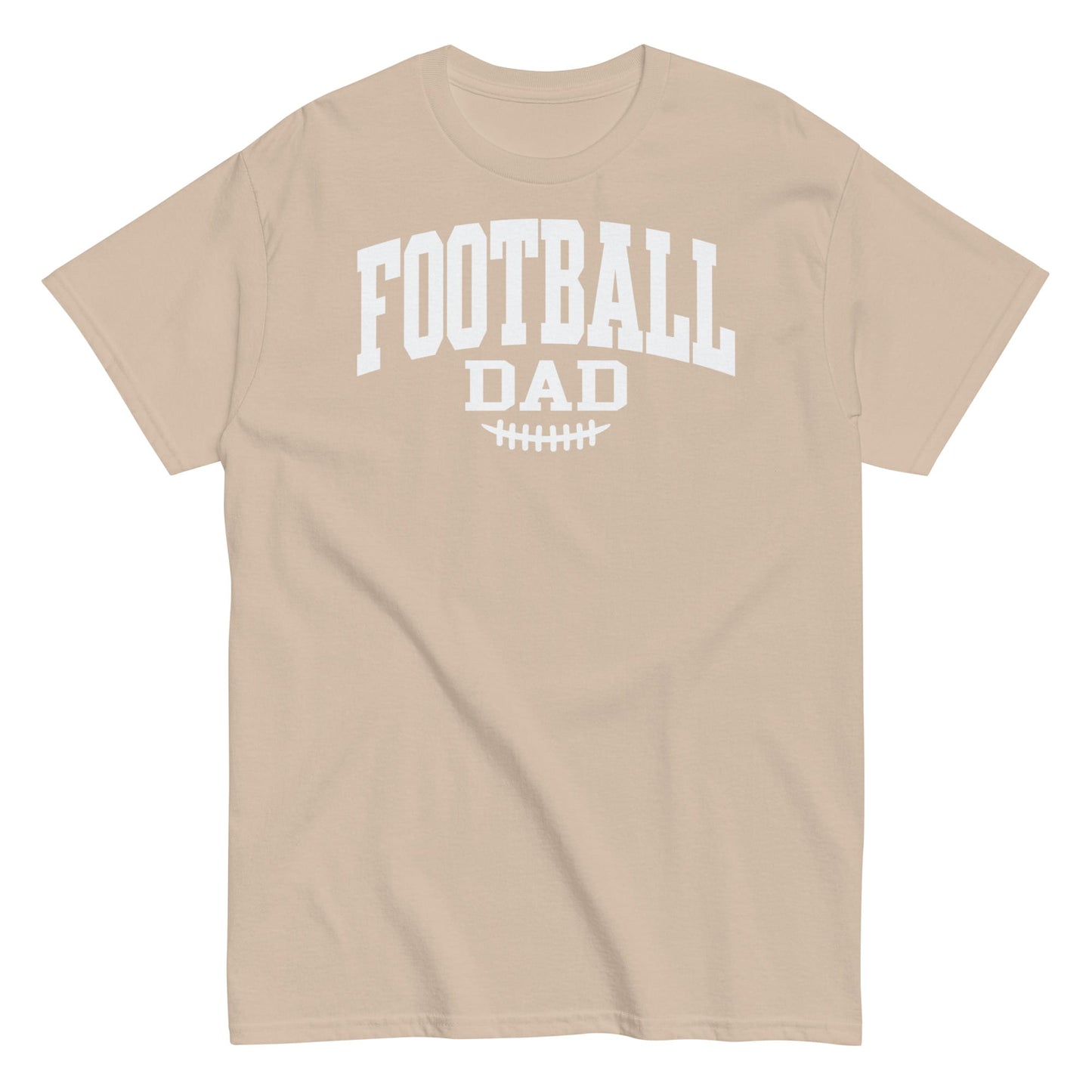 Football Dad Shirt – Classic Block Design T-Shirt for Game Day Sand / S Spirit Gear Collective T-Shirt