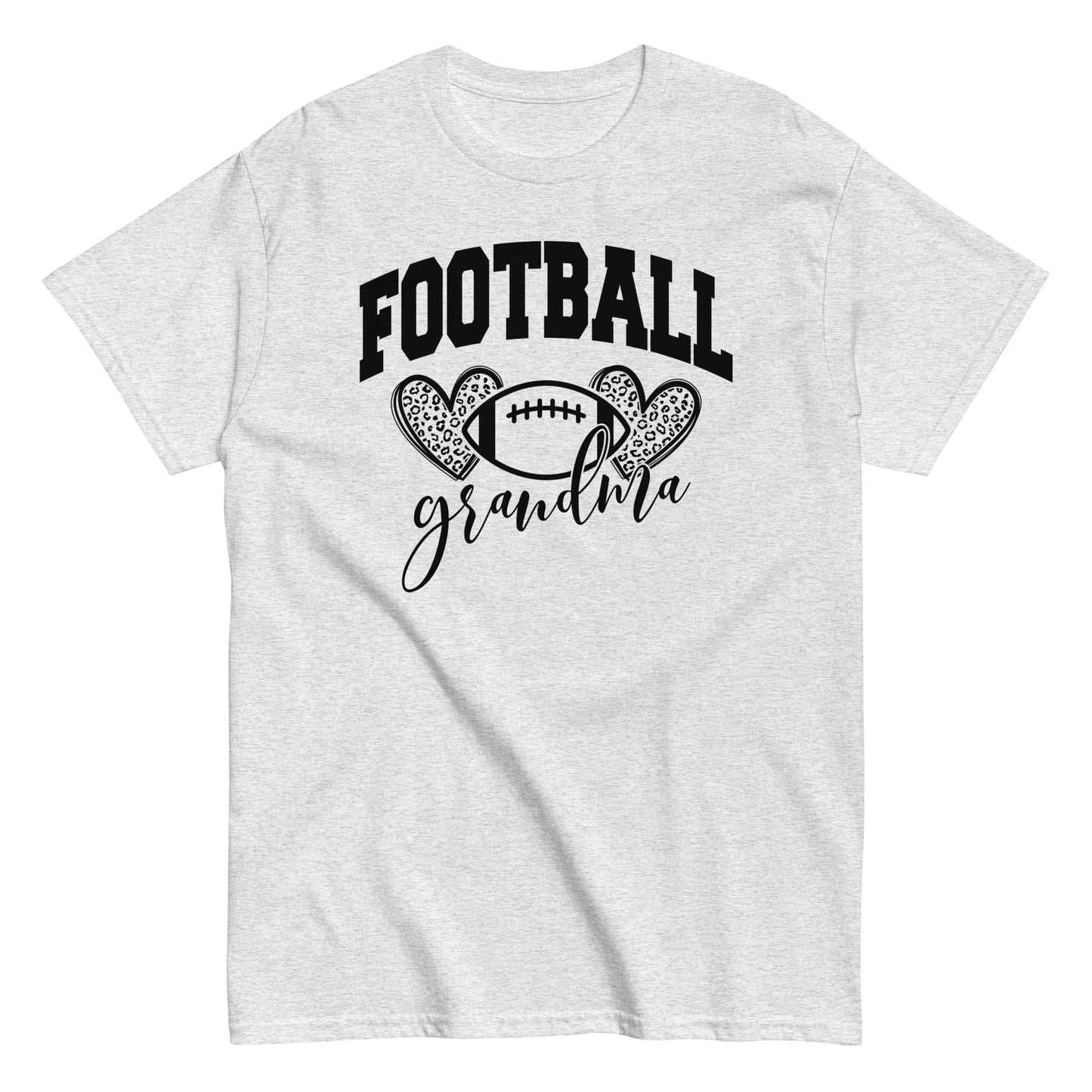 Football Grandma Shirt – Cute Football Lover Grandma Graphic Tee Ash / S Spirit Gear Collective