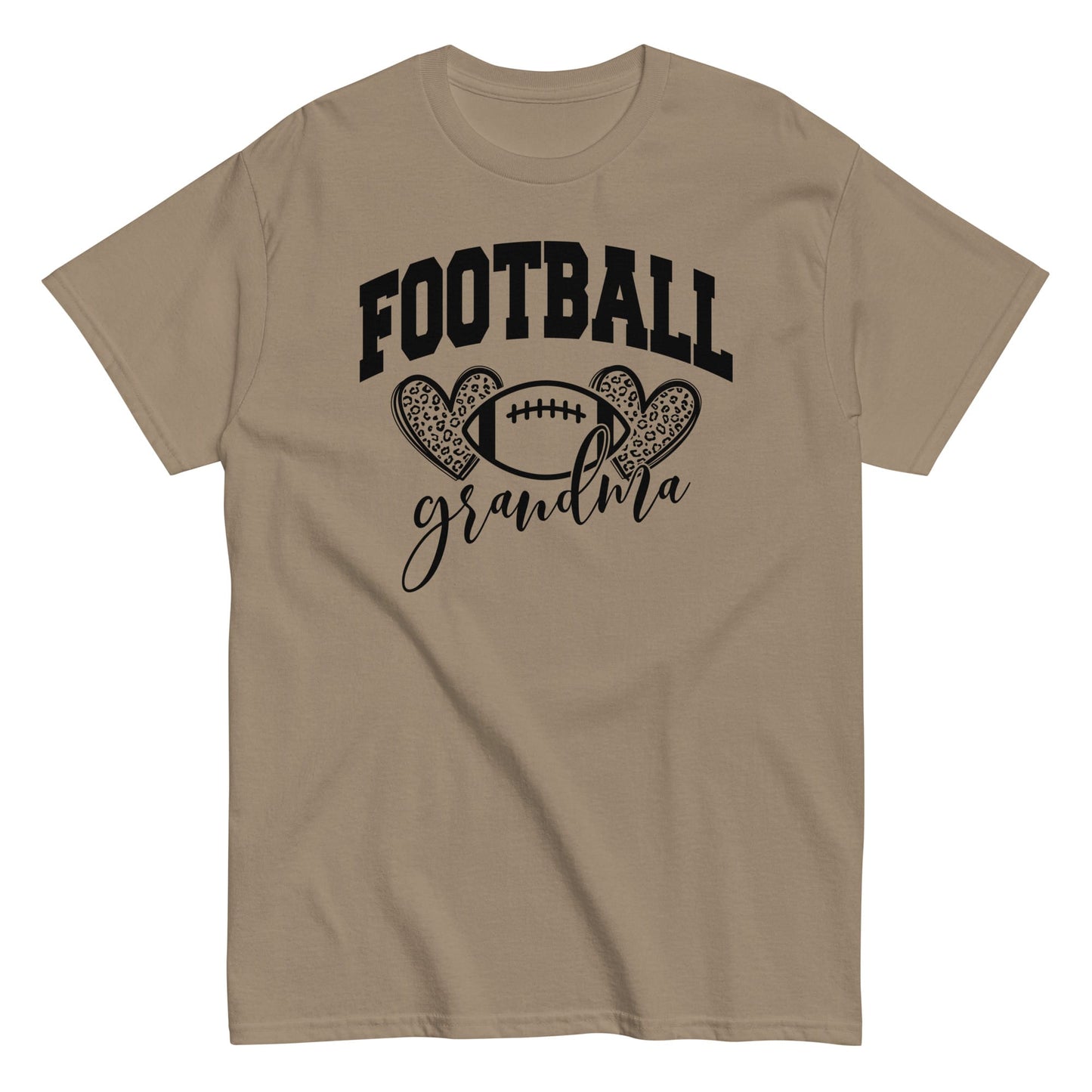 Football Grandma Shirt – Cute Football Lover Grandma Graphic Tee Brown Savana / S Spirit Gear Collective