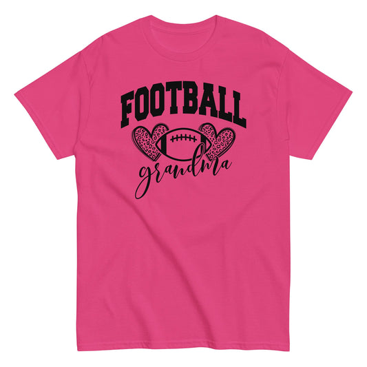 Football Grandma Shirt – Cute Football Lover Grandma Graphic Tee Heliconia / S Spirit Gear Collective