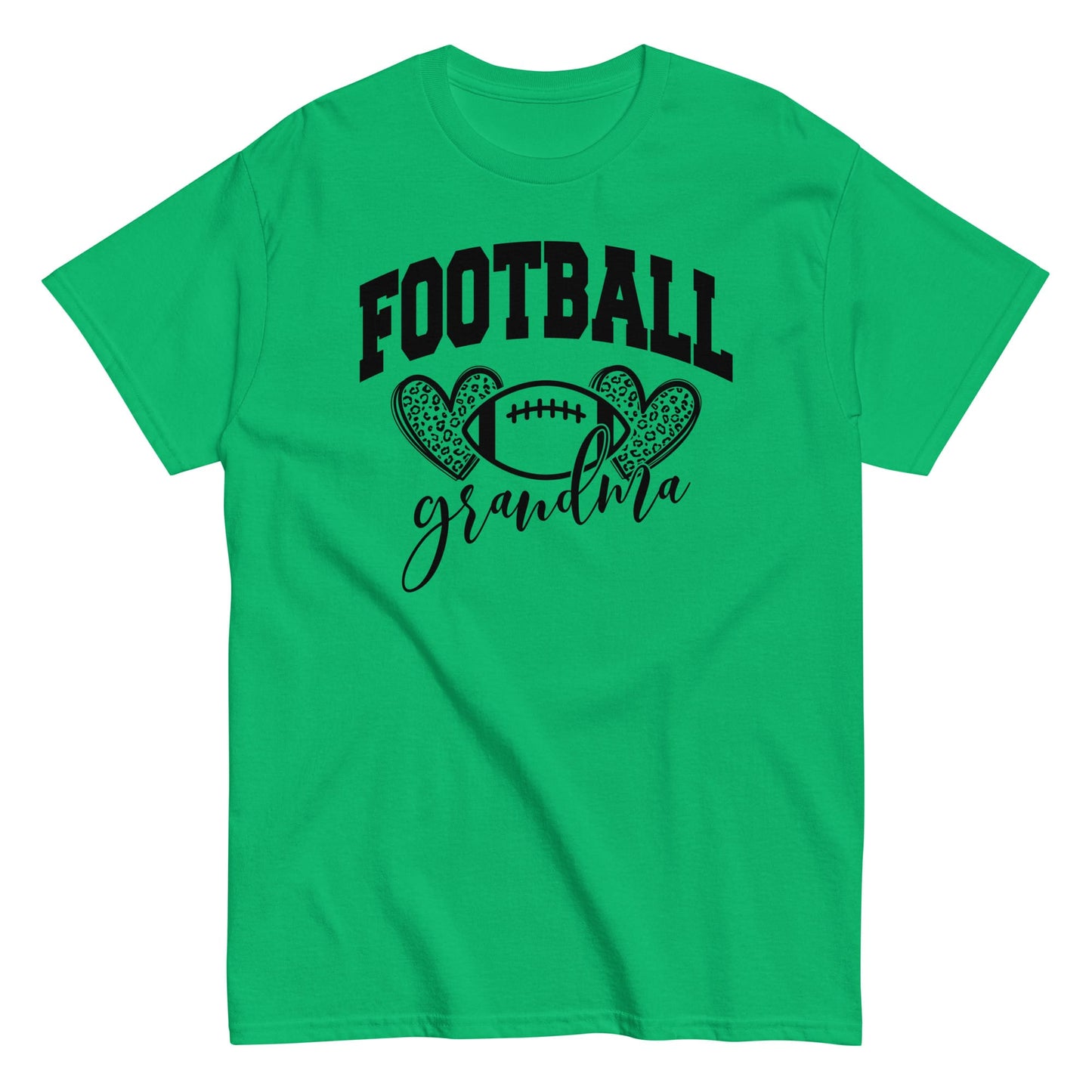 Football Grandma Shirt – Cute Football Lover Grandma Graphic Tee Irish Green / S Spirit Gear Collective