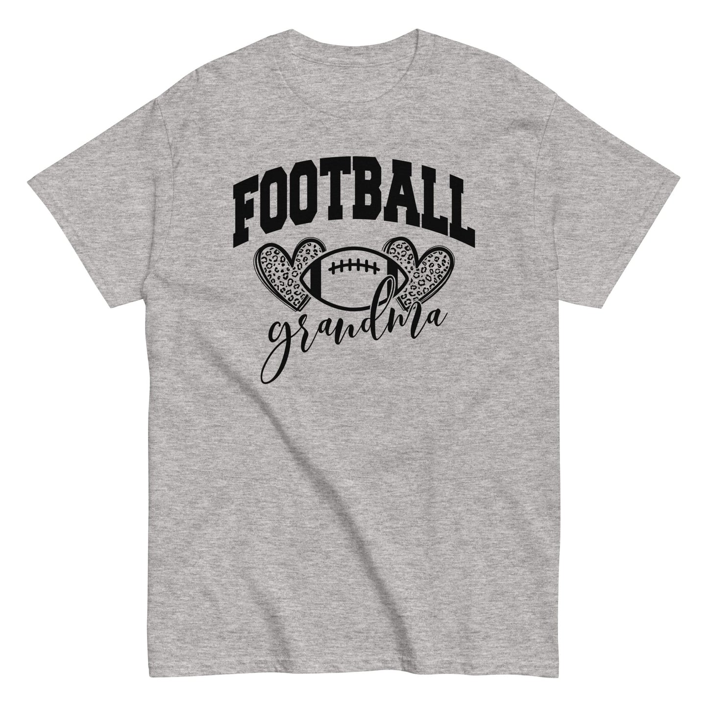 Football Grandma Shirt – Cute Football Lover Grandma Graphic Tee Sport Grey / S Spirit Gear Collective