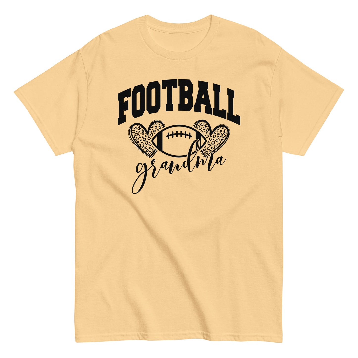 Football Grandma Shirt – Cute Football Lover Grandma Graphic Tee Yellow Haze / S Spirit Gear Collective