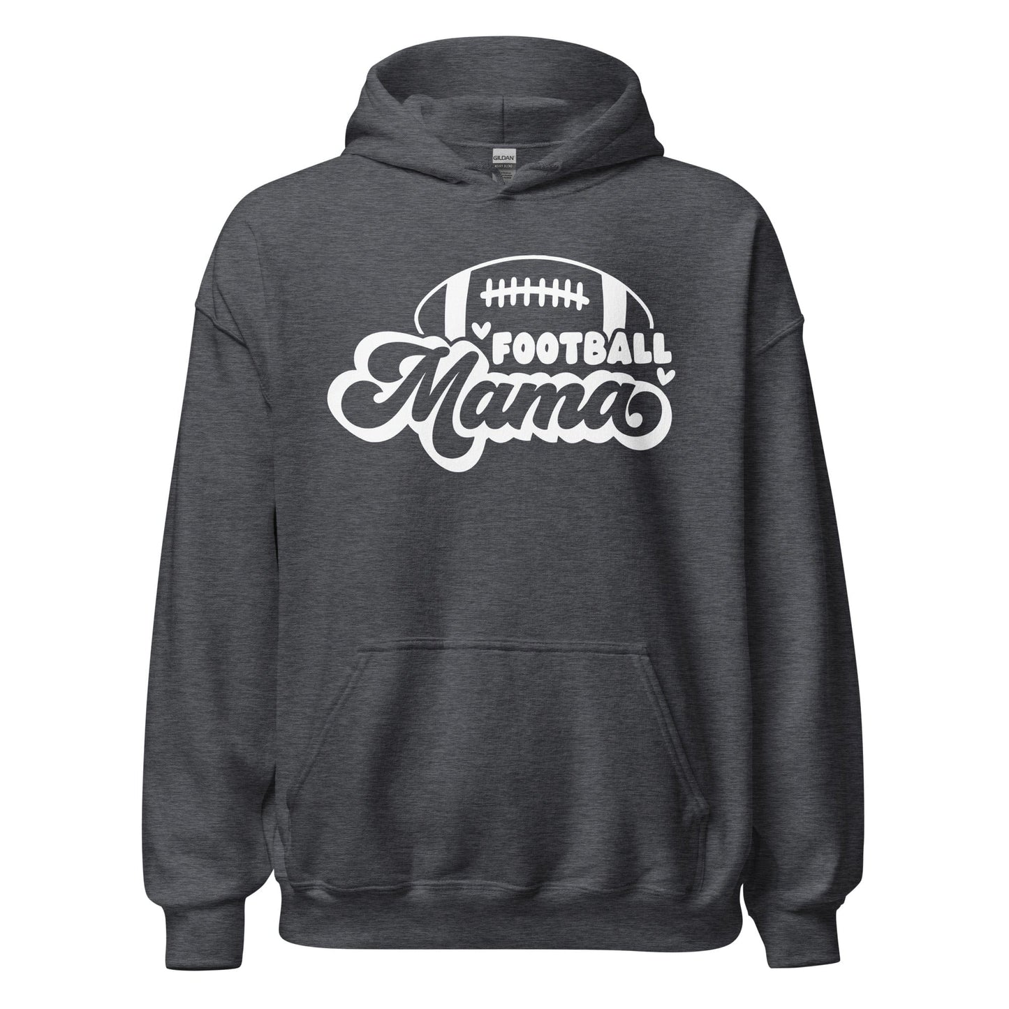 Football Mama Hoodie Dark Heather / S Spirit Gear Collective Hoodie