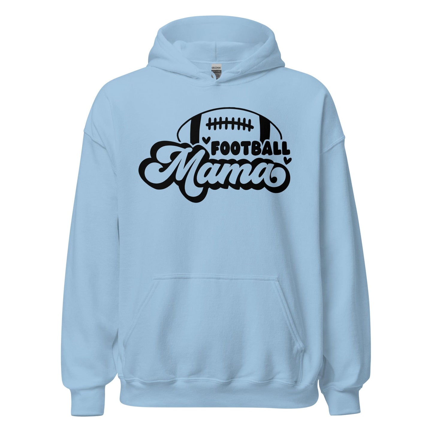 Football Mama Hoodie Light Blue / S Spirit Gear Collective Hoodie