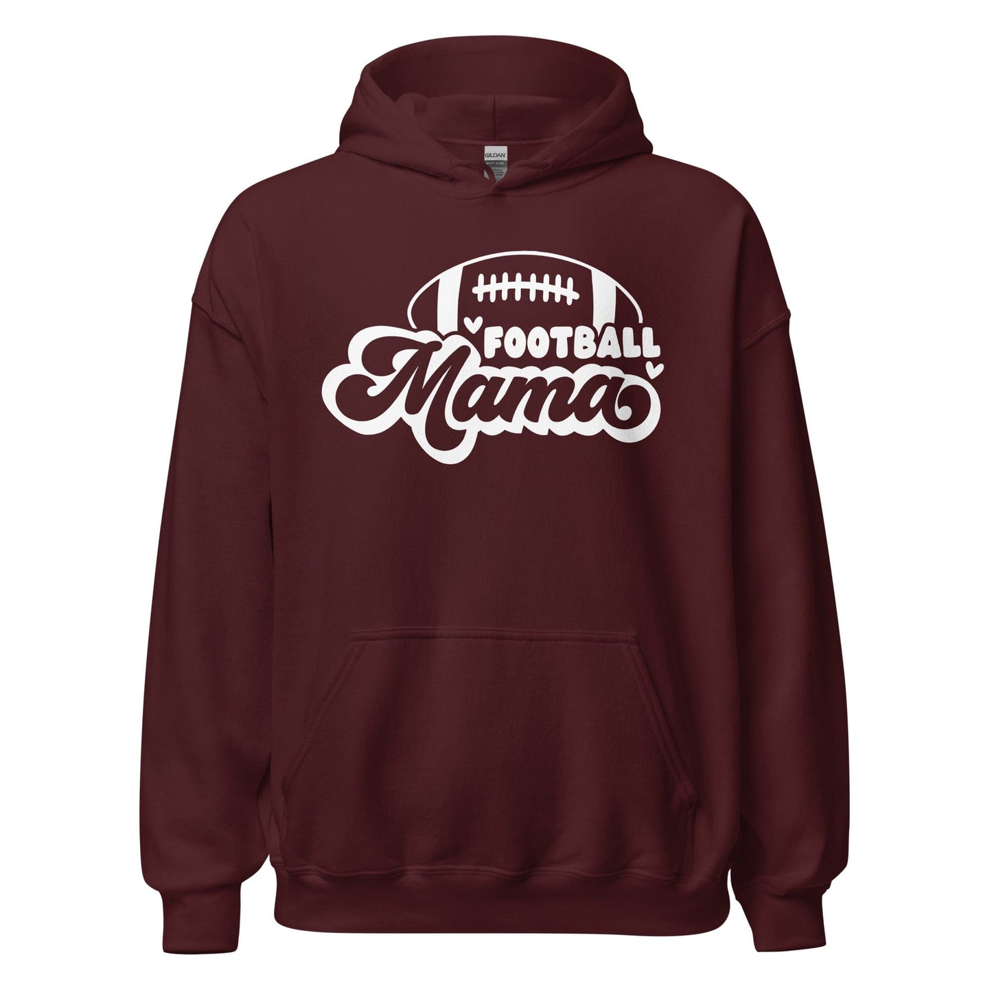 Football Mama Hoodie Maroon / S Spirit Gear Collective Hoodie