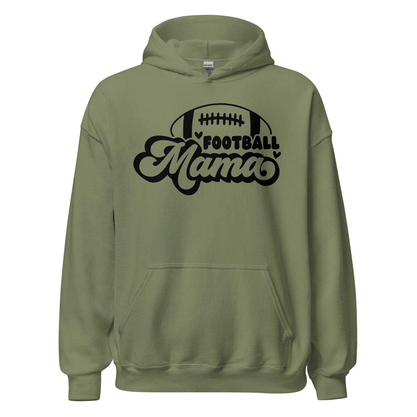 Football Mama Hoodie Military Green / S Spirit Gear Collective Hoodie