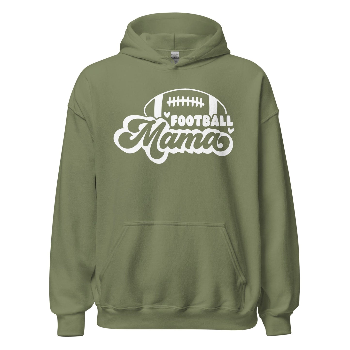 Football Mama Hoodie Military Green / S Spirit Gear Collective Hoodie