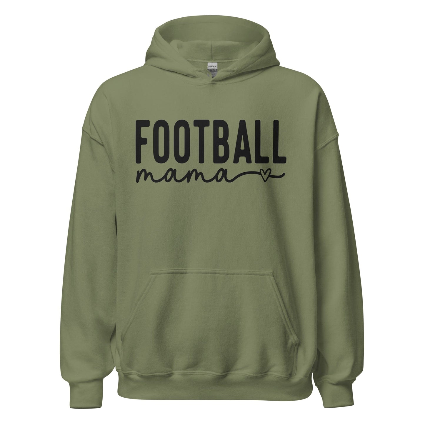 Football Mama Hoodie Military Green / S Spirit Gear Collective Hoodie