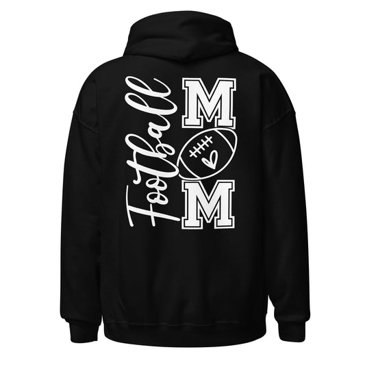 Football Mom Hoodie (back) Black / S Spirit Gear Collective Hoodie