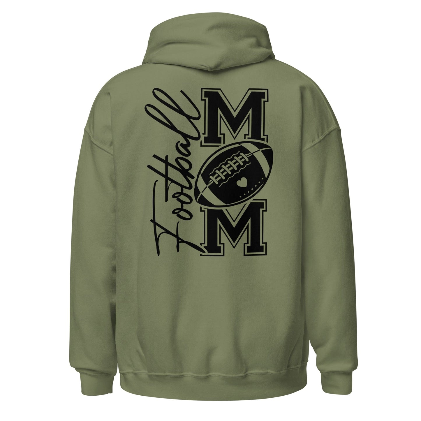 Football Mom Hoodie (back) Military Green / S Spirit Gear Collective Hoodie