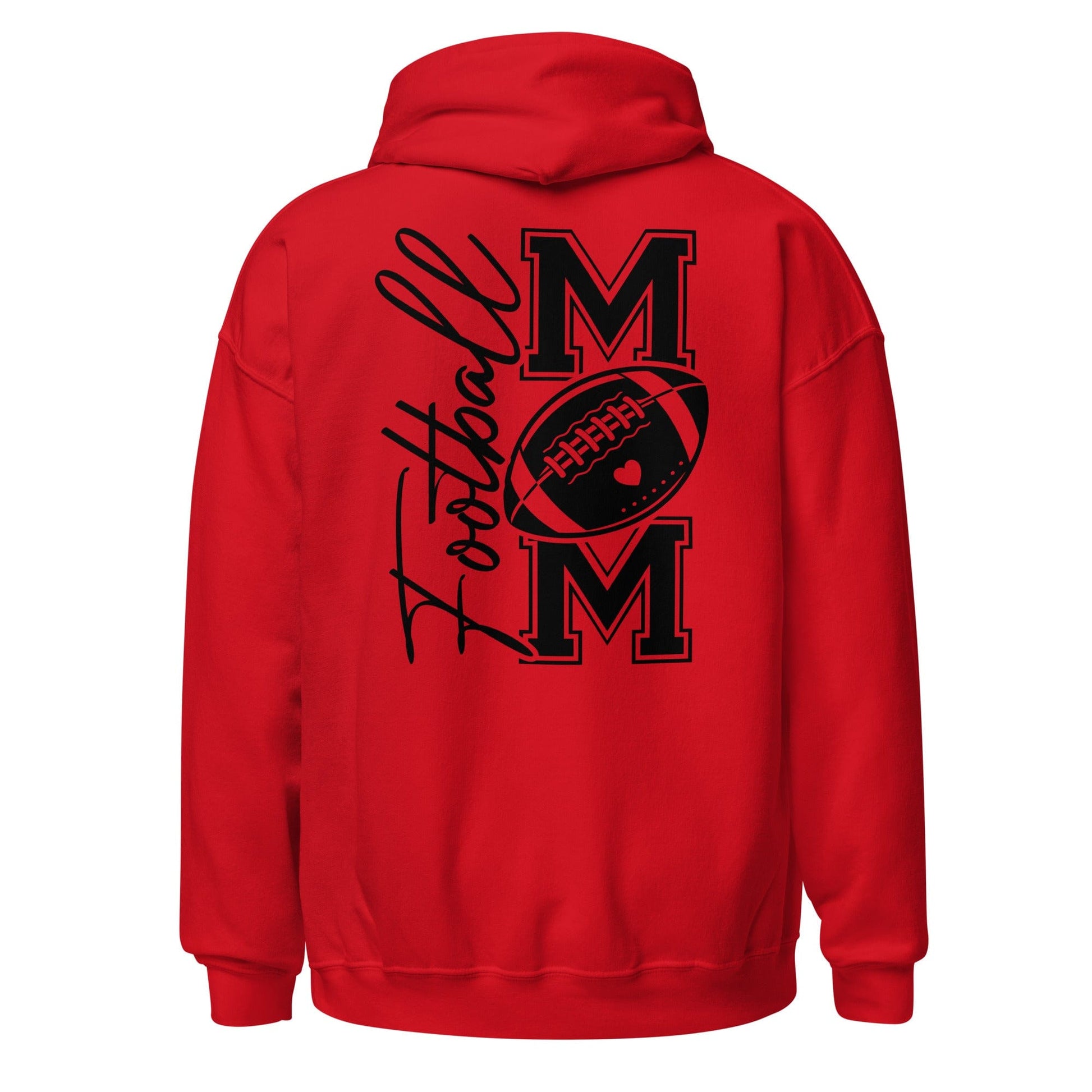 Football Mom Hoodie (back) Red / S Spirit Gear Collective Hoodie