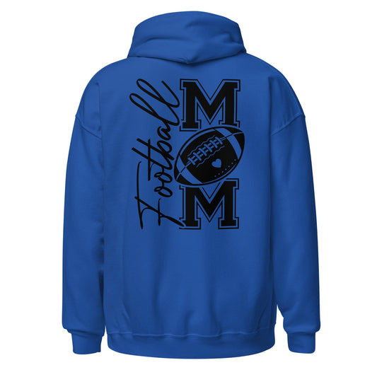 Football Mom Hoodie (back) Royal / S Spirit Gear Collective Hoodie