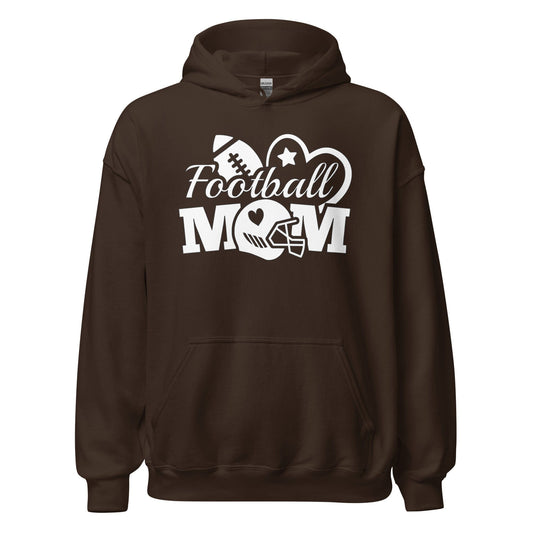 Football Mom Hoodie Dark Chocolate / S Spirit Gear Collective Hoodie