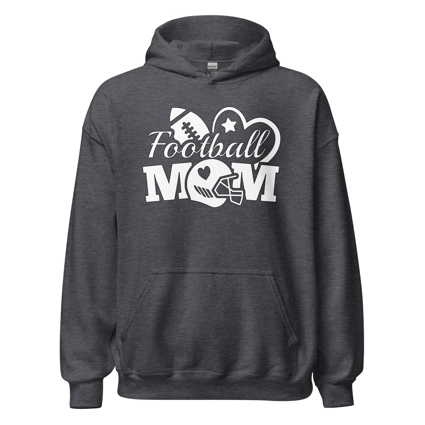 Football Mom Hoodie Dark Heather / S Spirit Gear Collective Hoodie